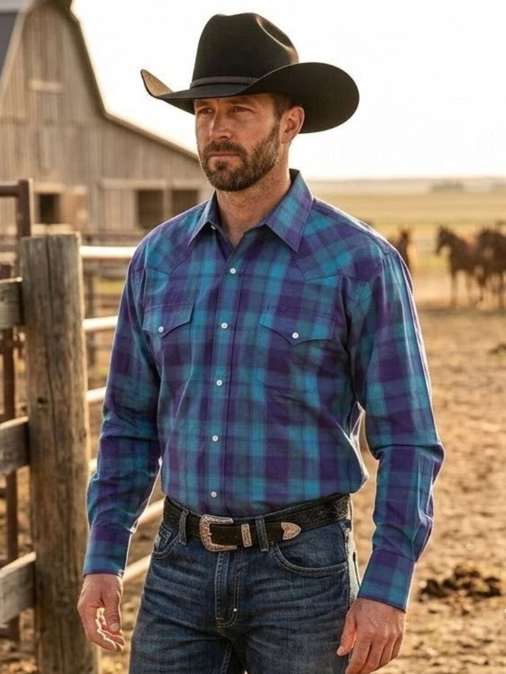 ROPER MENS WESTERN RODEO STYLE SHIRT